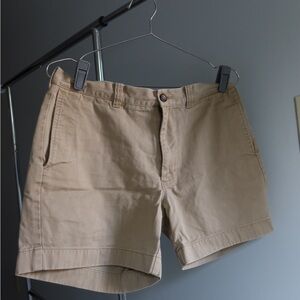 J. Crew Tan Flat Front Shorts‎ Classic Style